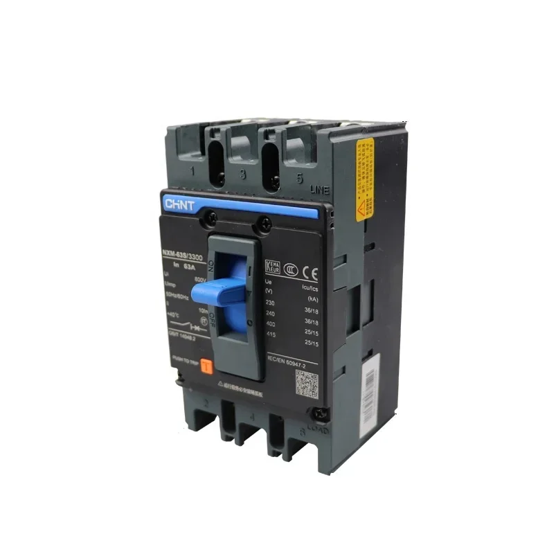 Genuine Chint molded case circuit breaker Kunlun nxm-630s 630A 3P three-phase air switch