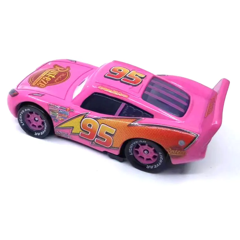 Disney Pixar Cars 3 powder Lightning McQueen Love Edition McQueen  Black storm jackson alloy Toy Car Children's christmas Gift