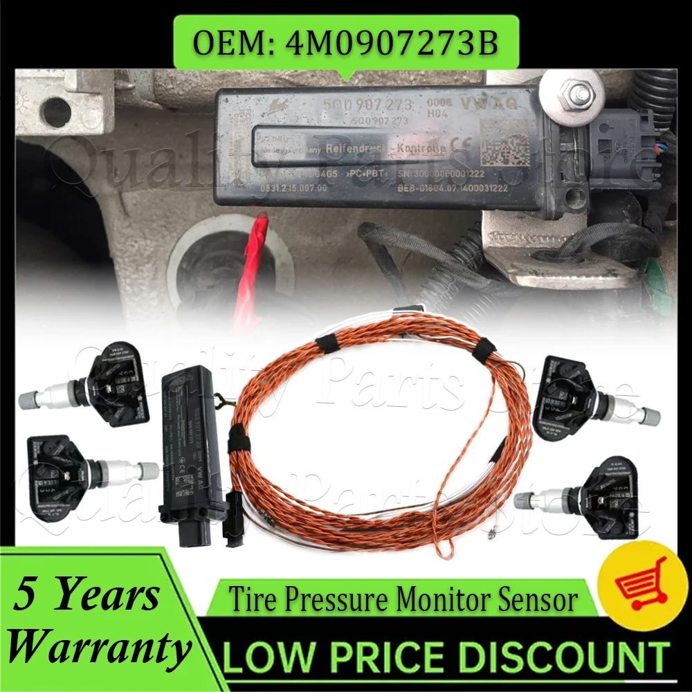 

TPMS Tire Pressure Sensor 4M0907273B 5Q0907275B For AUDI A6 A7 A8 for Volkswagen MQB Touareg 2011 2012 2013 2014 2015 2016 2017
