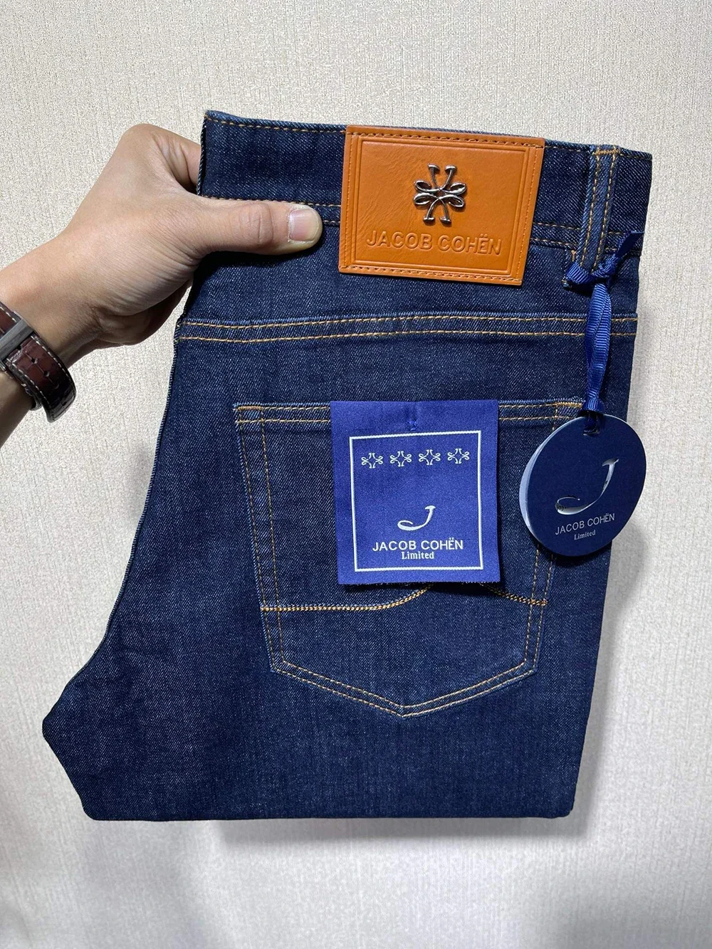 

BILLIONAIRE BLSK CPRT Jeans Thin Cotton Men 2025 Spring Summer new Embroidery zipper outdoors straight Big size 30-40 Pants