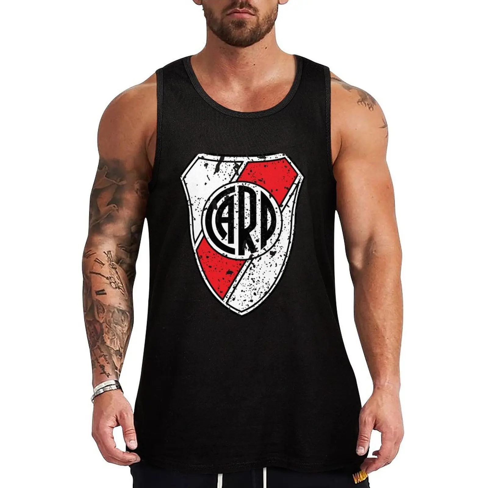 

River Plate Tank Top mens gym clothes singlets for men new in tops & t-shirt gym clothing men