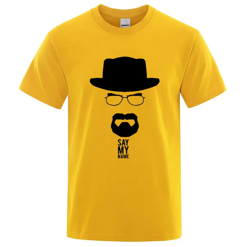 Summer Men Short Sleeved High Quality Cotton Blend Breaking Bad Printed Casual For Men O-neck Cool Casual Loose Hip Hop Male Tee
