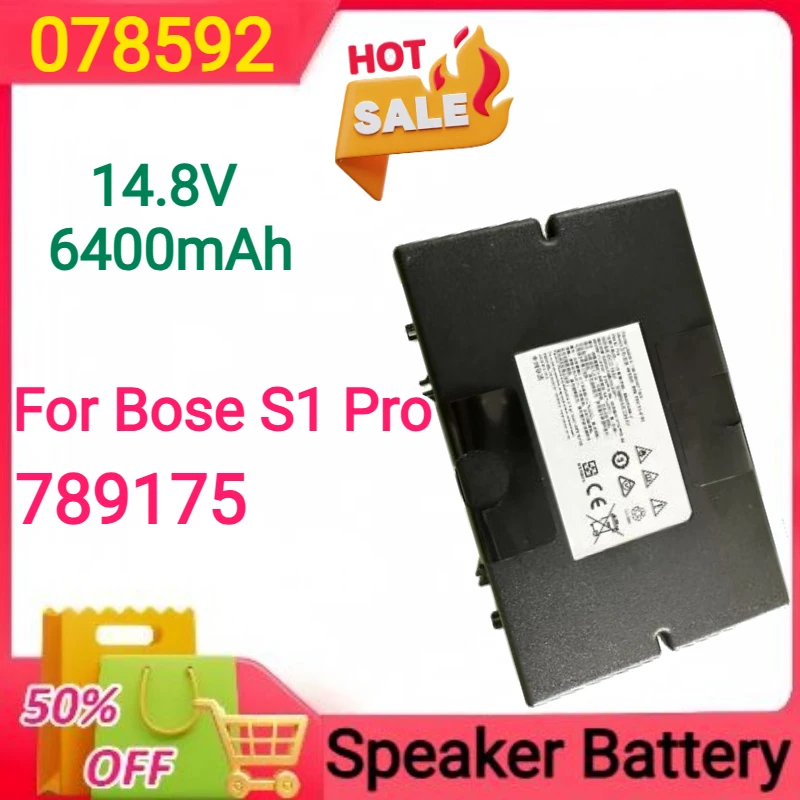 

New 14.8V 6400mAh 078592 789175 Replacement Battery for Bose S1 Pro Speaker Battery