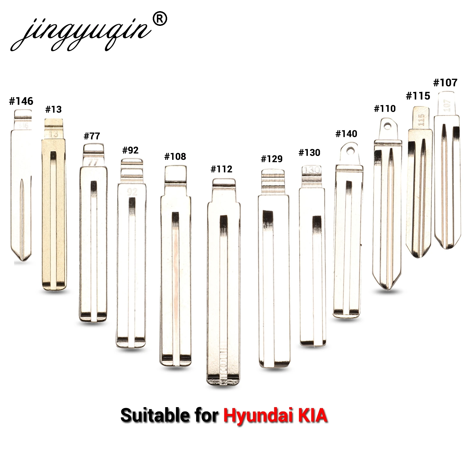 Jingyuqin-15x hy20 toy40自動車用ブランク,キアスポINTrio k2 k3 k5,ハイトグルナ用,i30,ix35,hb20,sonata,Alexa,フリップ,kd