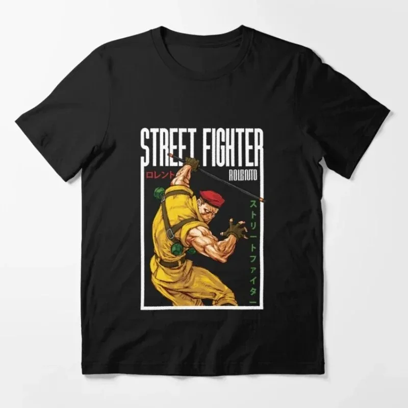 Japanese Anime Street Fighter Sagat T Shirt Muay Thai Gaming Hadouken Manga Cartoon Graphic Tshirts Sumemr Camisa Short-sleev