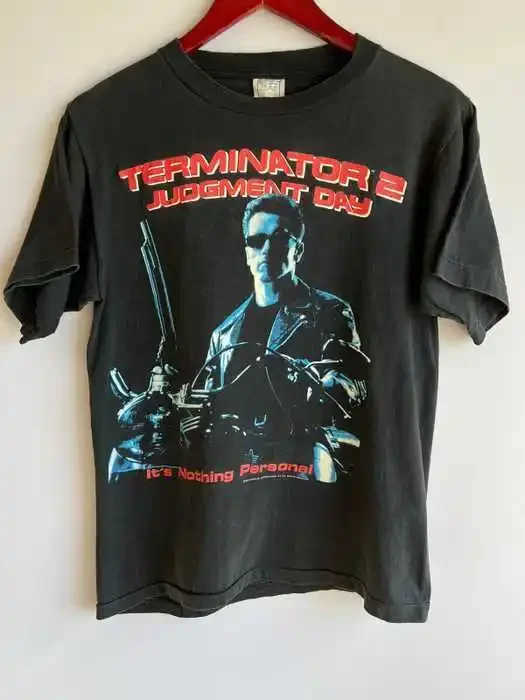 Terminator 2 Judgment Day 1991 T Shirt Cotton Black S 5XL VN0195 long or short sleeves