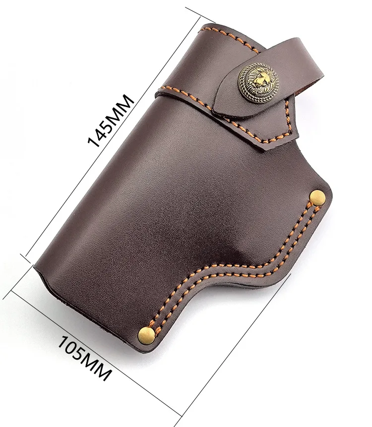 IWB Leather Holster, Genuine Leather Holster for Glock 17/19/23/26/27/29/30/32/33/36/38/39/42/43/43X/44 - (EDC) Daily carrying