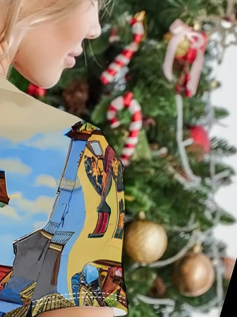 تي شيرت نسائي مقاس كبير مطبوع ثلاثي الأبعاد برقبة دائرية وأكمام قصيرة، فضفاض وكاجوال، ناعم، مريح ومسامي