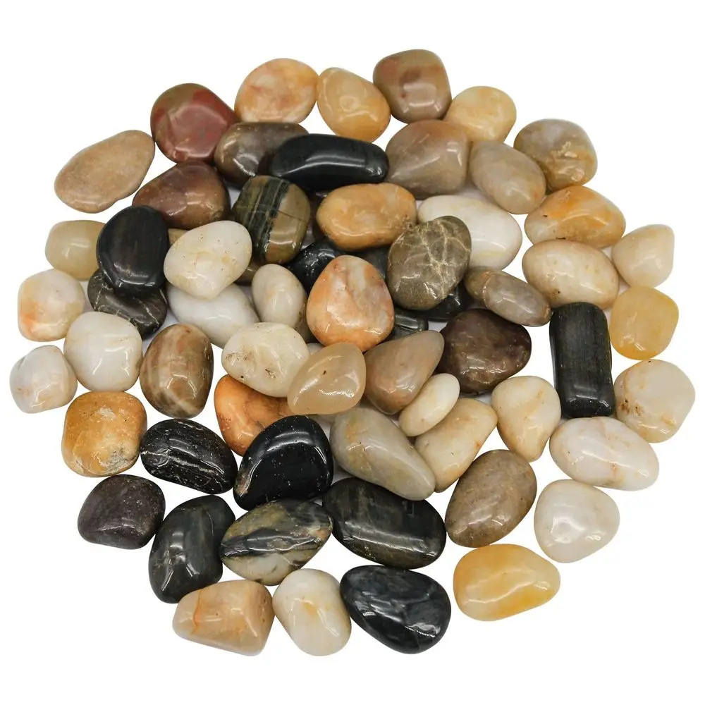 

Garden Decorative Pebbles: Natural River Stones for Landscaping, Plant Vases & Succulent Displays