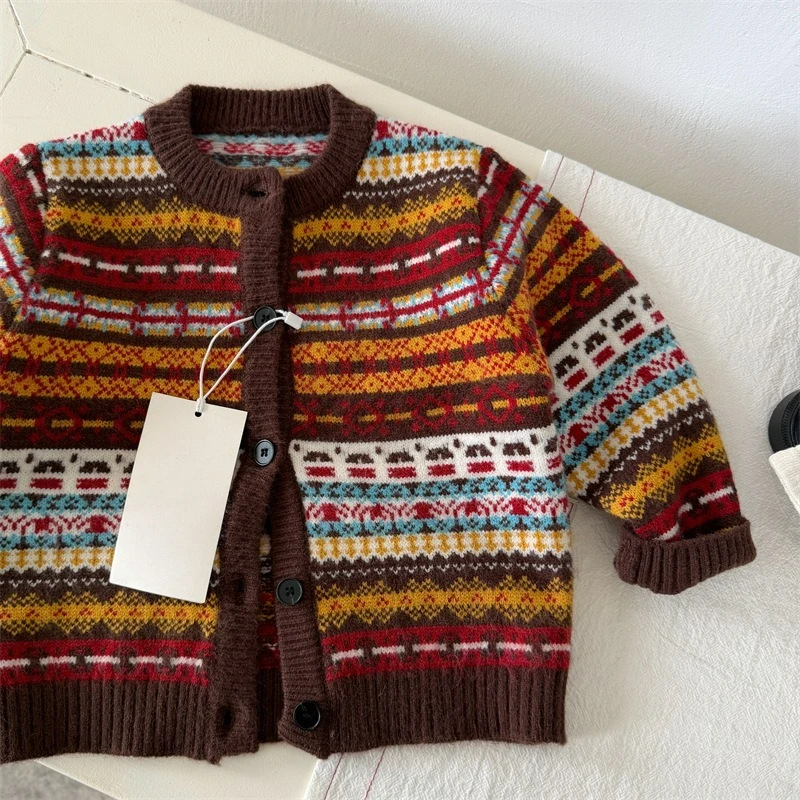 Suéter Infantil 2026 Outono No - Knit Cardigan Infant avaliação e preço