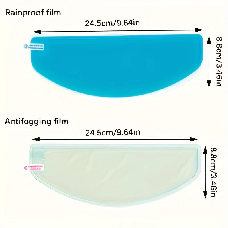 Motorcycle Helmet Clear Anti-Fog Rainproof Film Helmet Lens Durable Nano Coating Sticker Moto Safety Driving Helmet Accessories image 4