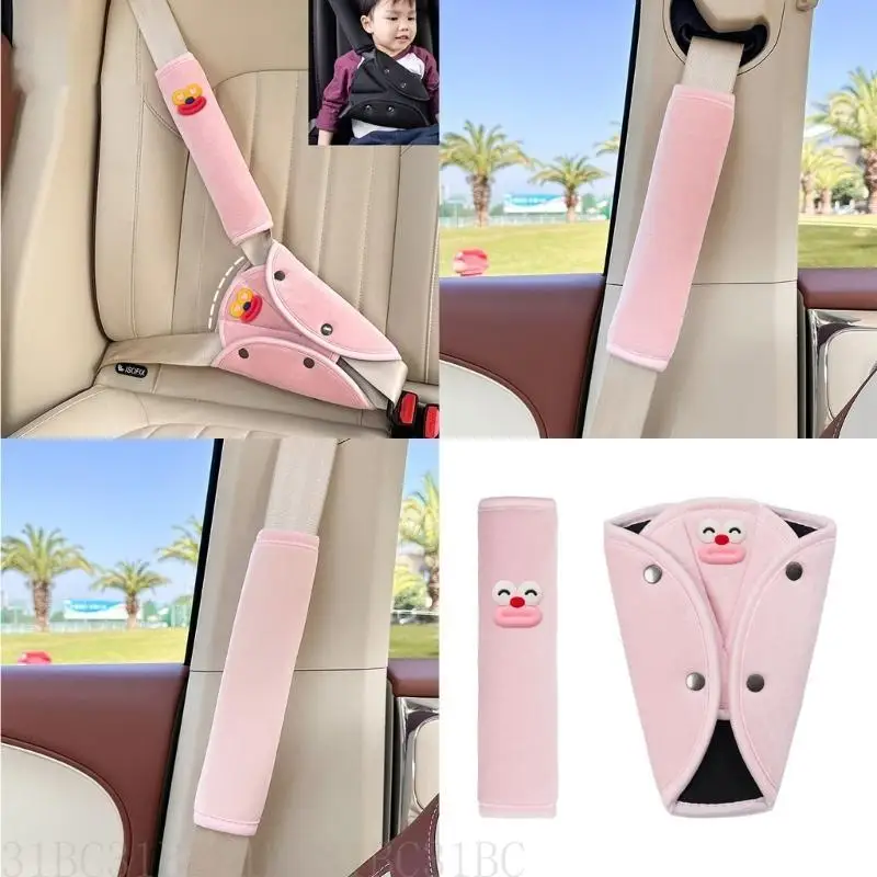 Child Friendly Safety Belt Cover Offer Breathable Comfort and Easy Installation Suitable for Everyday Use Daily Commutes
