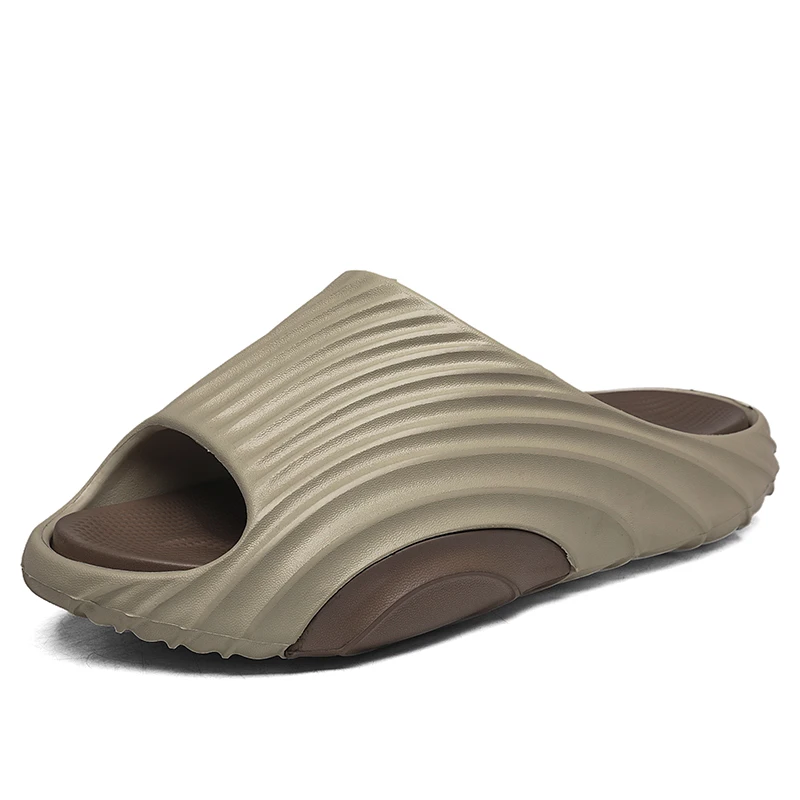 Summer Men's YZY Slides Slip On Breathable Water Beach Sandals Lightweight Thick Sole Cloudy Slippers For Men Plus Size 40-45