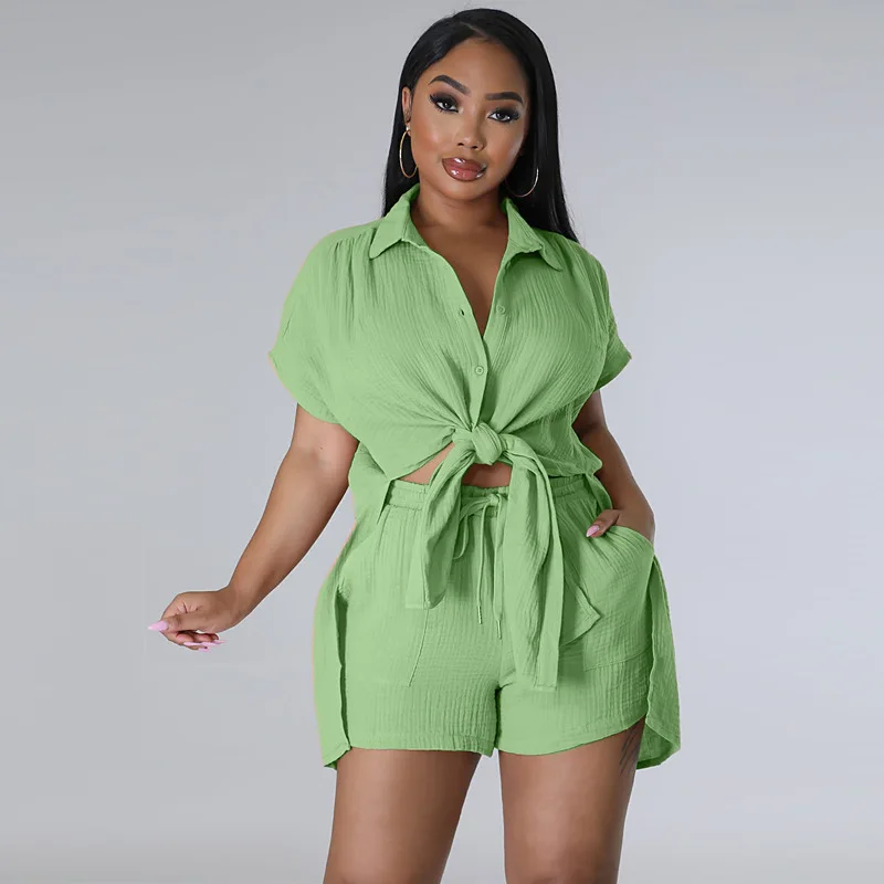 short sets summer two piece set for women  2 piece sets women outfit summer outfits for woman 2023 shorts clothes wholesale