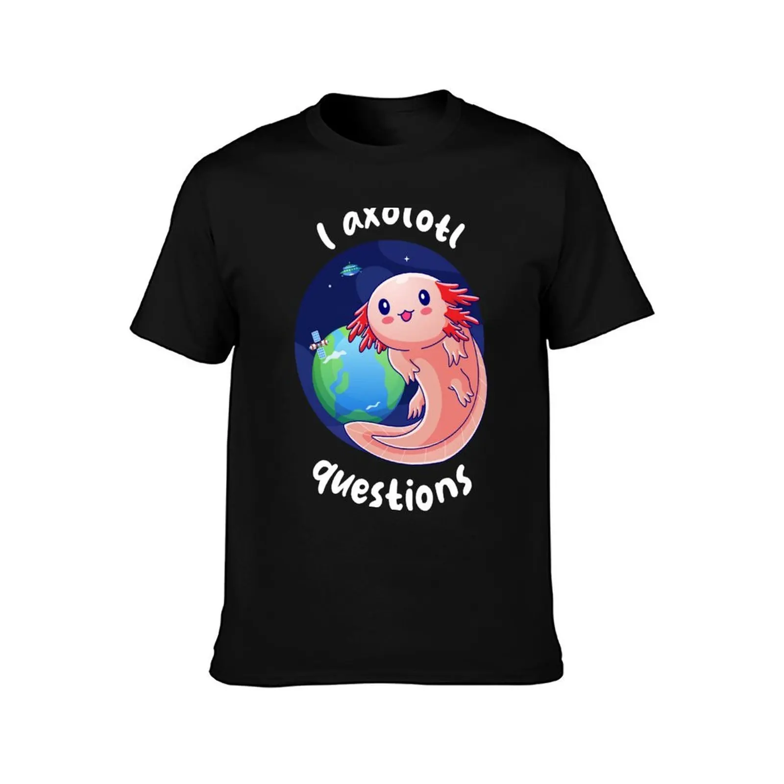 I axolotl questions - cream (on dark colors) T-Shirt Big and Tall Short Sleeve Tee