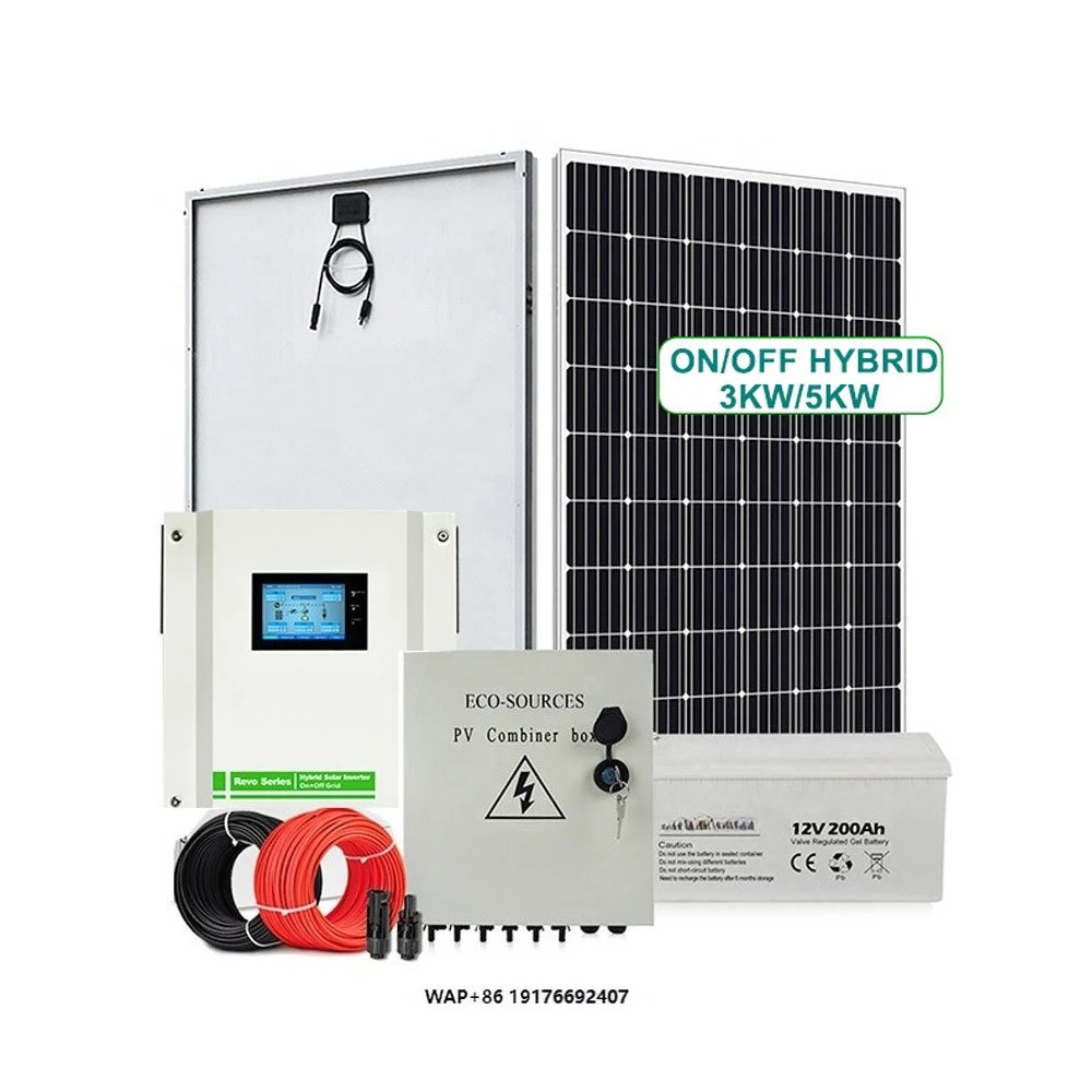 All in One Solar Energy Panel System Kit Off Grid 5Kw 5Kva 10Kw 10Kva Solar Power System Complete Hybrid Full Set