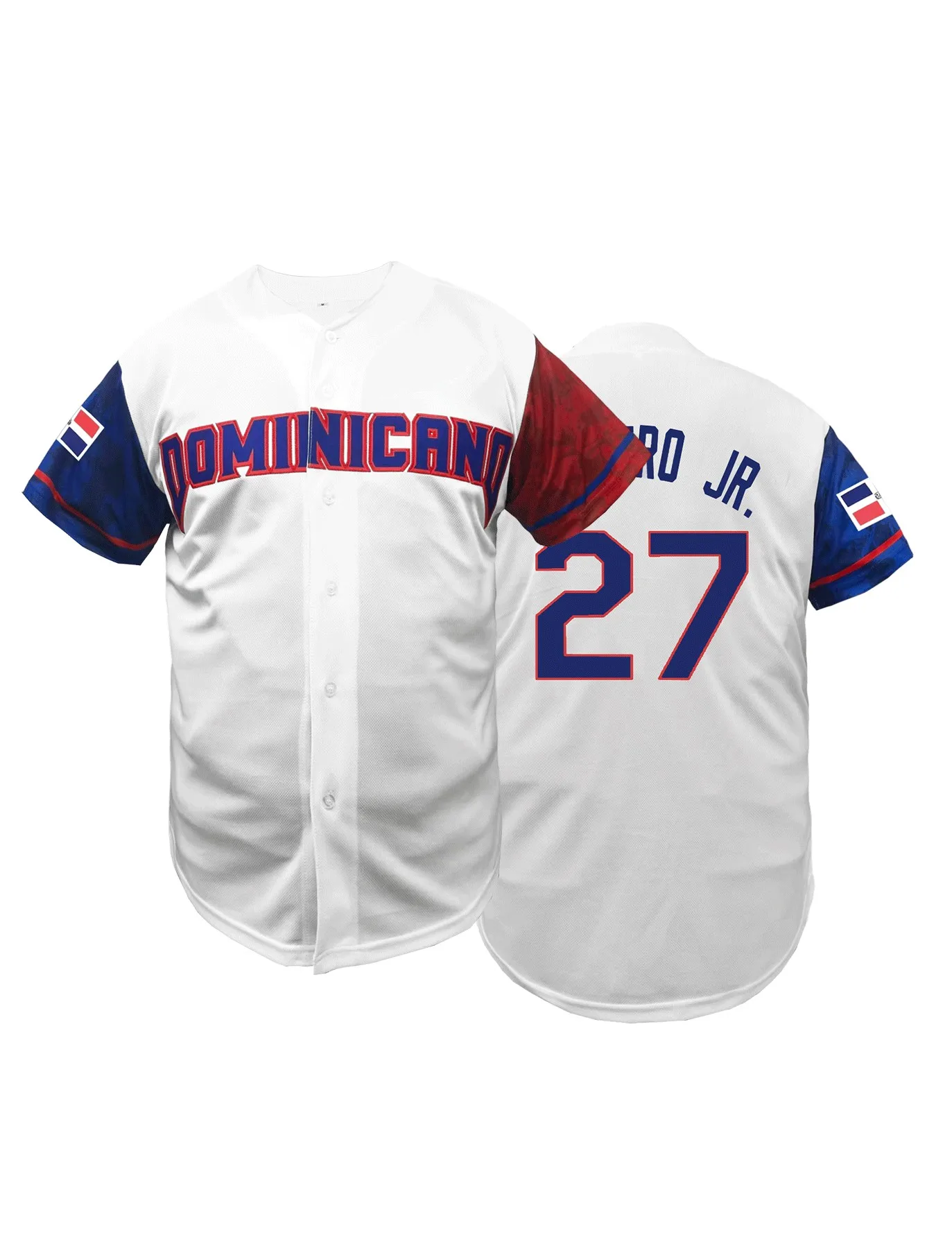 

Men'S Dominicana Stitched Baseball Jersey, Classic Retro Breathable Short Sleeve Sports Shirt For Training and Competition