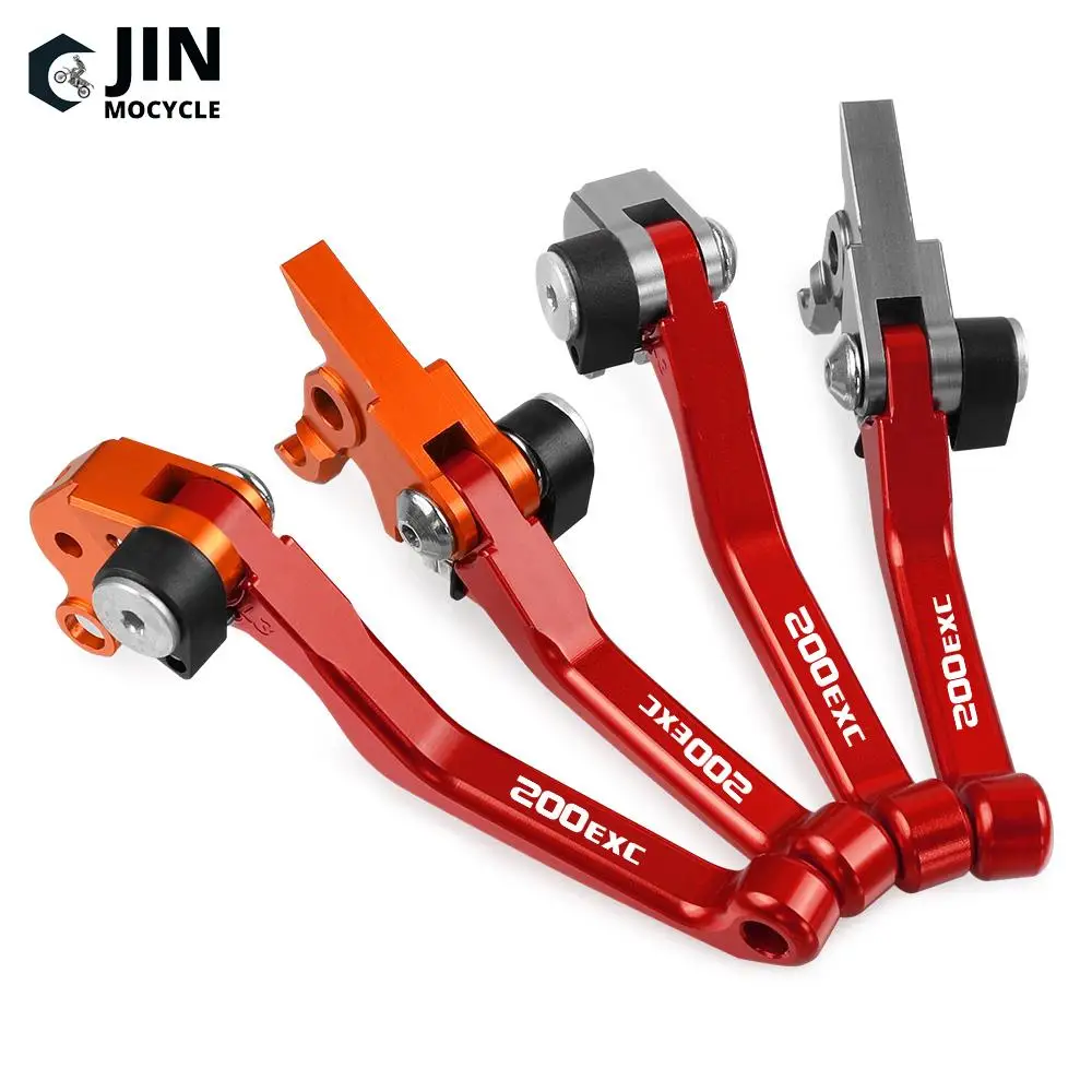 For K-T-M 200 EXC XC 2003-2016 250EXC 300 400EXC Motocross Foldable Pivot Dirt Bike CNC Brake Clutch Levers Cable Lever Handles
