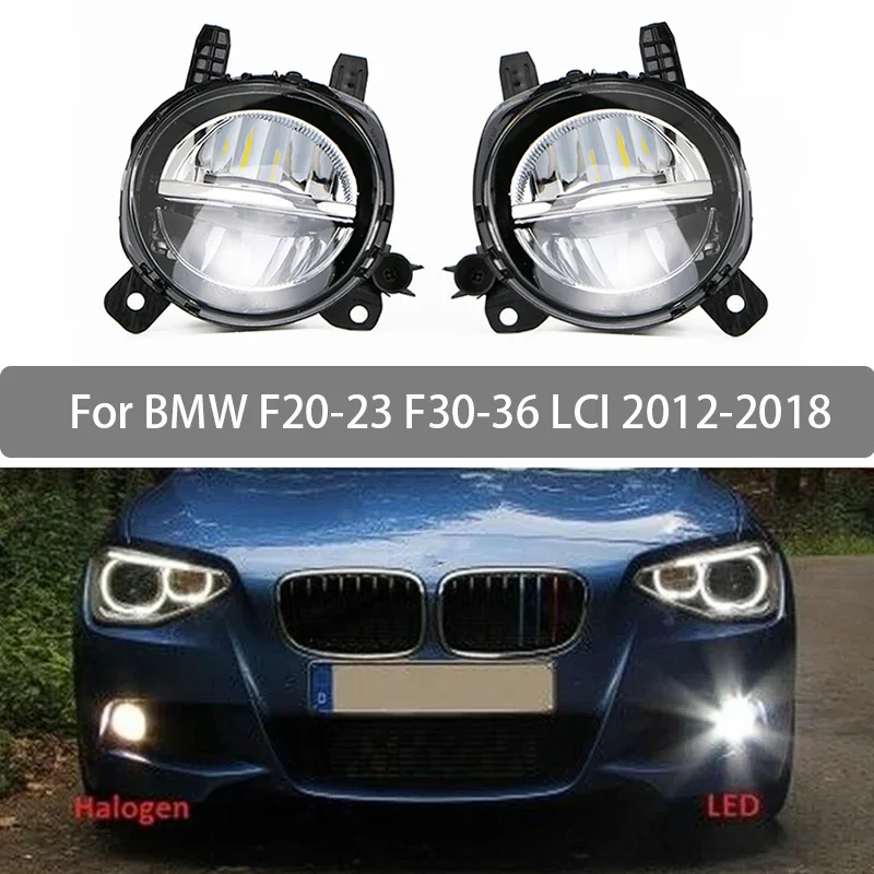 For BMW F20 F21 F22 F23 F30 F31 F32 F33 F34 F35 F36 LCI 2012-2018 Fog Light LED Headlight Front Driving Fog Lamp