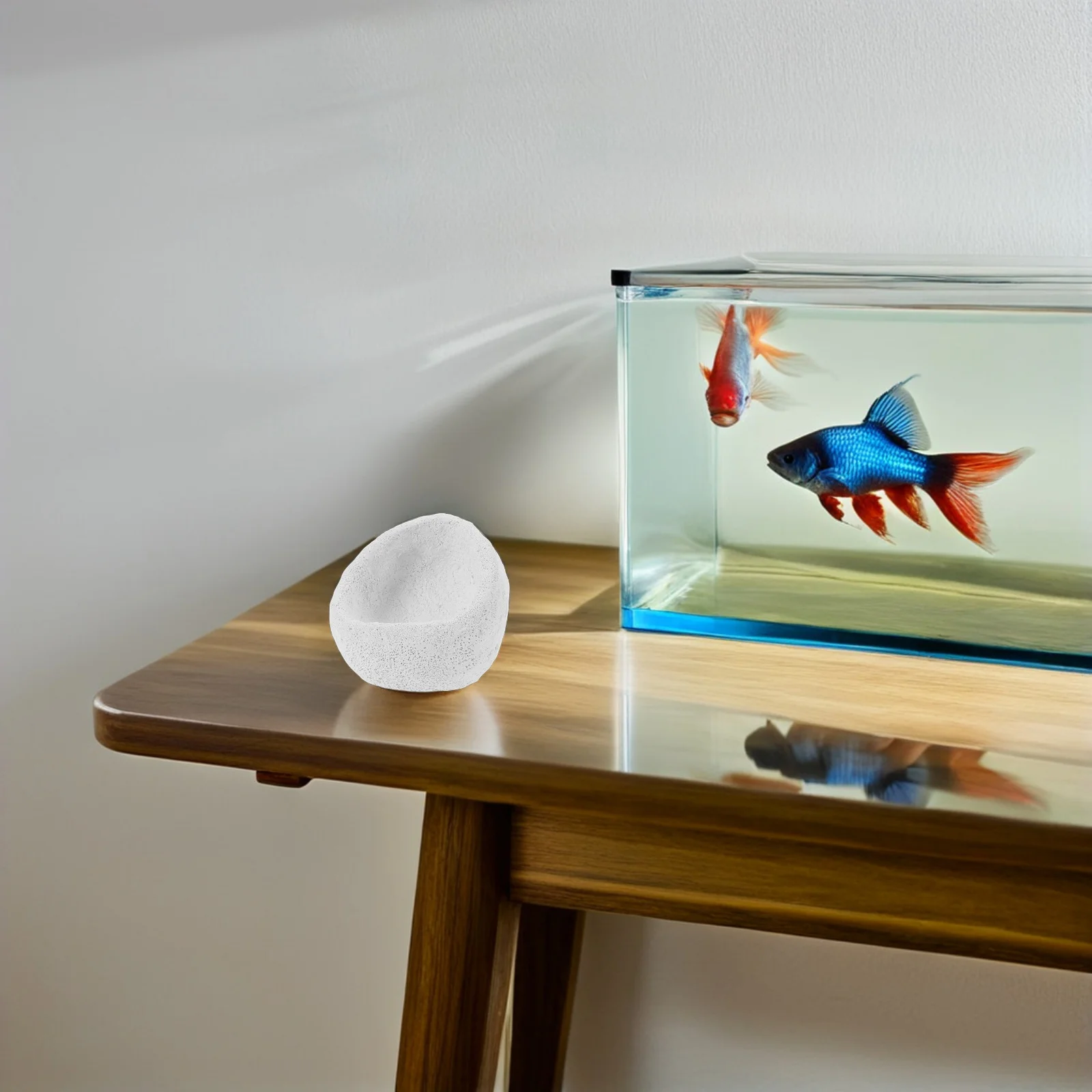 

Ceramic Anemone Nest for Fish Tank Habitat - Realistic Underwater Decor with Bionic Grooves Aquascaping Enhancement Marine