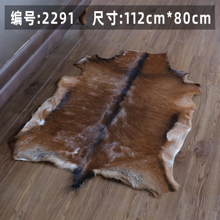 Goat Skin Rug Wool Leather Unique Natural material Chair Cushion Carpet for living room cat mattress anime rug creative gift