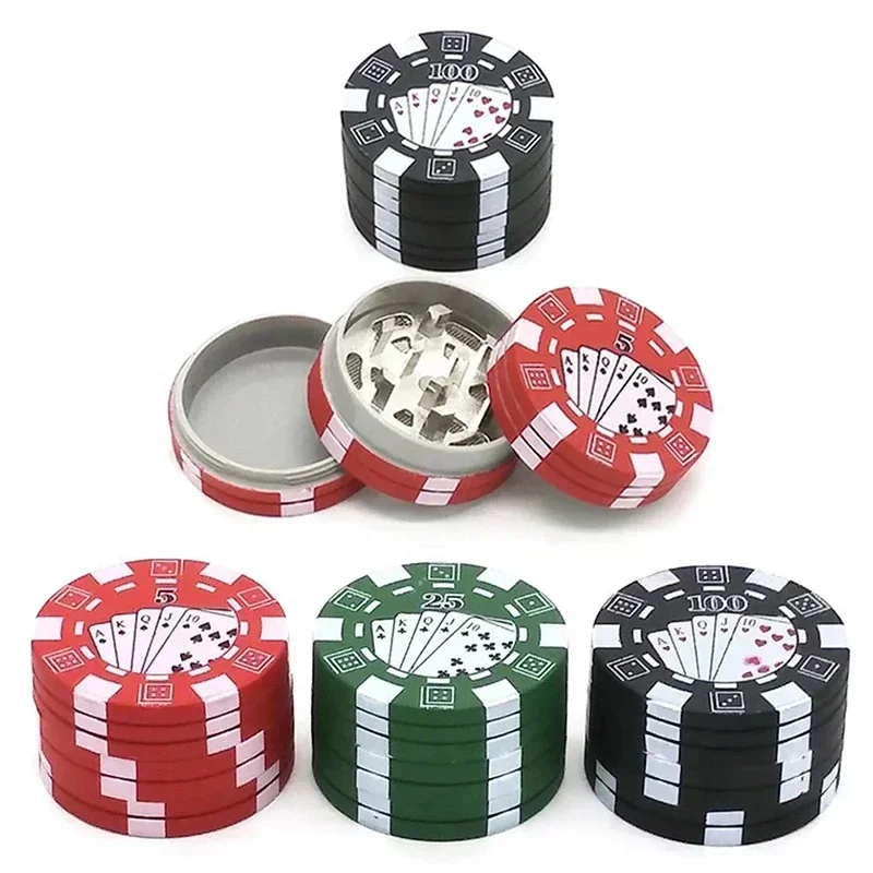 

3-Layer Aluminum Alloy Herbal Herb Tobacco Grinders Cigarette Tobacco Grinder Cylinder Hand Crank Smoking Pipe Accessories