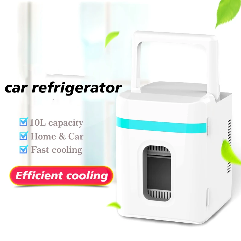 12V 10L Car Refrigerator Portable Home Refrigerator Semiconductor Heating &Cooling Dual Use Mini Fridge nevera pequeña