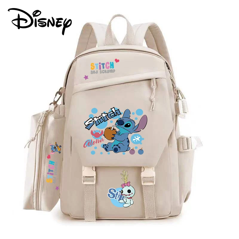 New Stitch Student Laptop Female Backback Cartoon Women Backpack School Ladies Cool Harajuku Bag Girl Nylon Kawaii Backpack