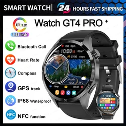 2024 Original for Huawei Watch 4 Pro Men Smart Watch AMOLED HD Screen Bluetooth Call Blood Glucose Health Monitoring smart watch