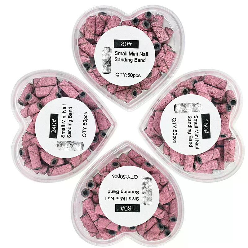 Bandes de ponçage pour Nail Art, outil de dissolvant de vernis Gel, accessoire pour Machine à ongles électrique, forets à ongles