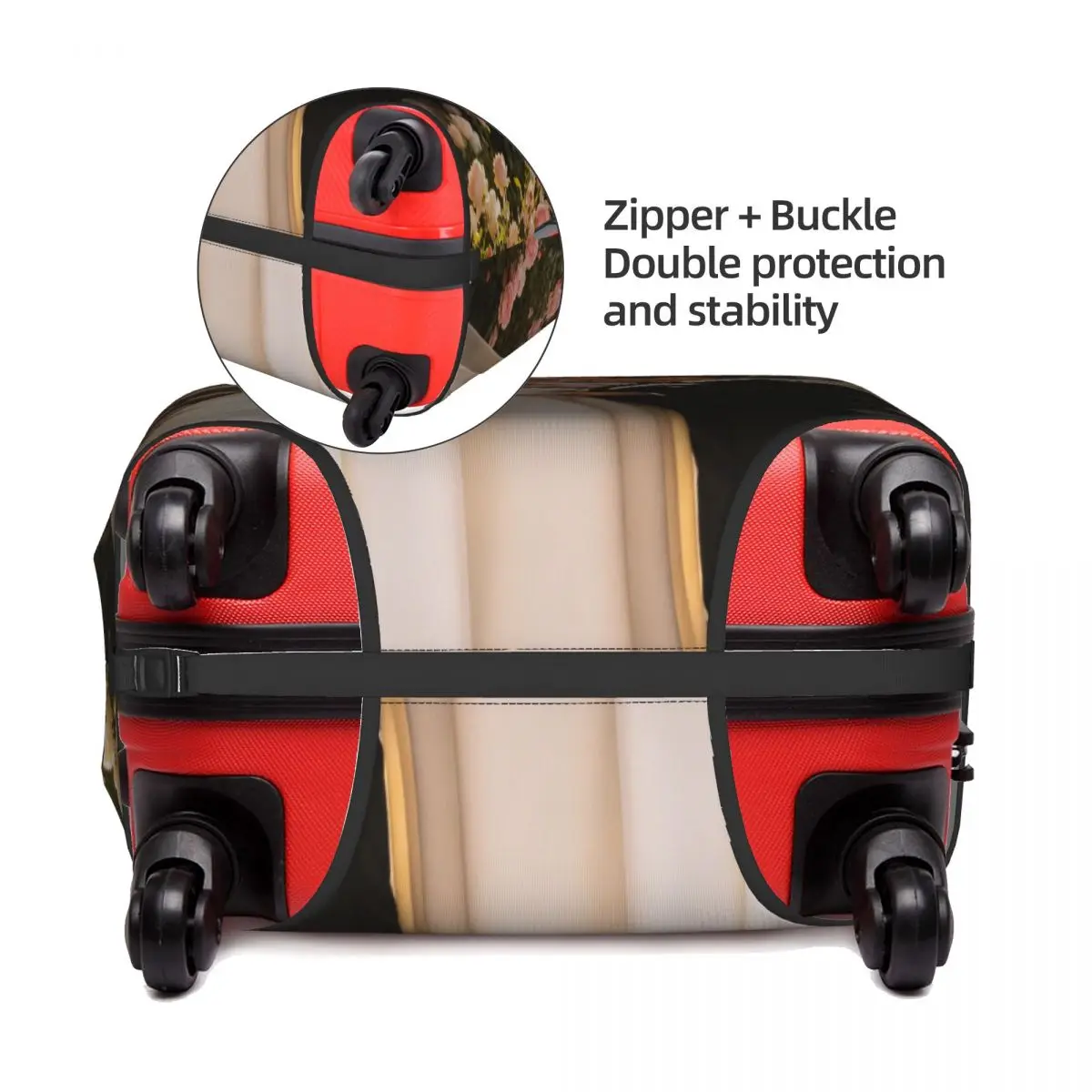 Custom Personalized Luggage Cover 18-32 Inch Custom Travel Suitcase Protector Add Your Photo Text Design Elastic Luggage Covers