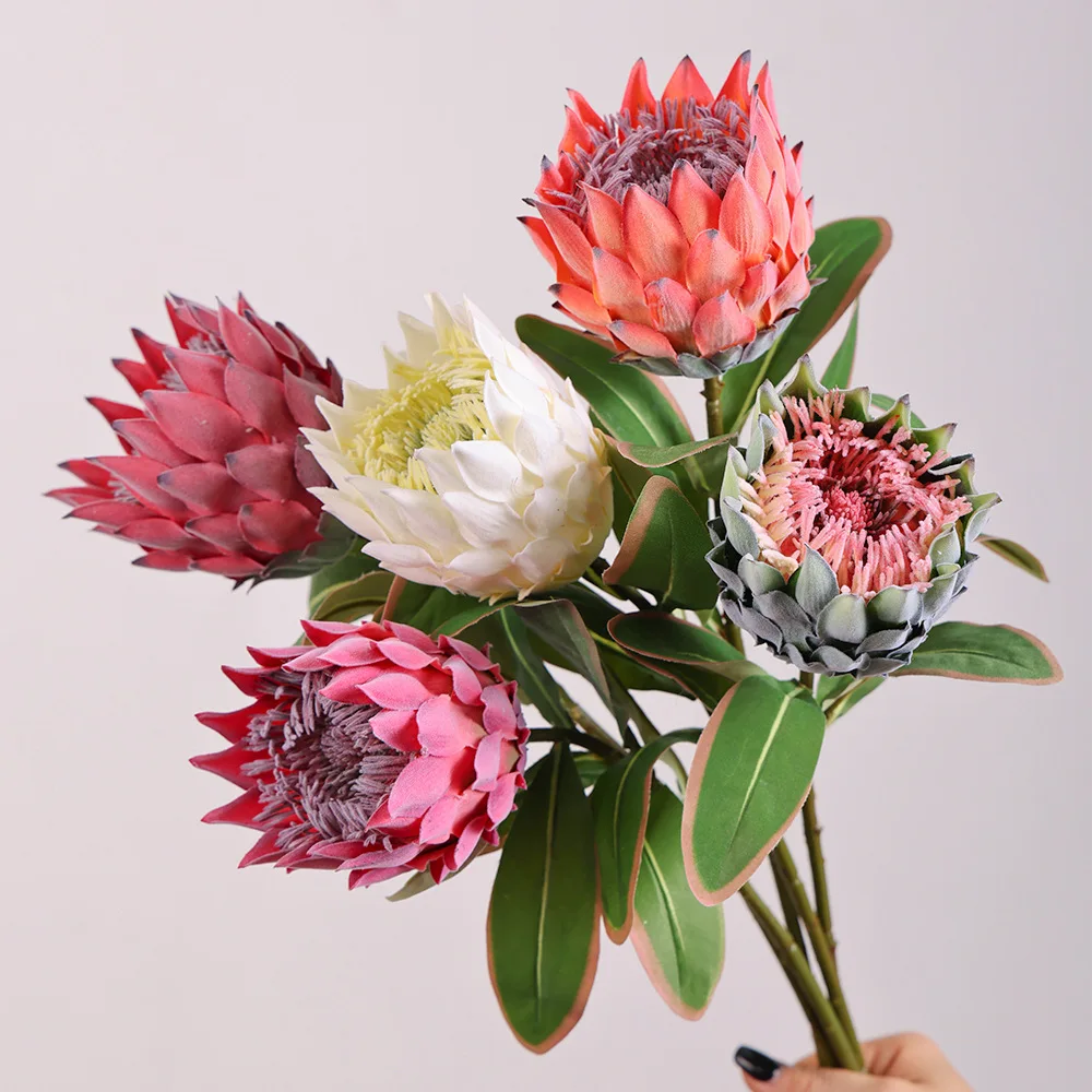 5pcs High-end Imperial Flower Luxuy Home Decoration Realistic Plastic Fake Flowers Party Garden Wedding Backdrop Decor Floral