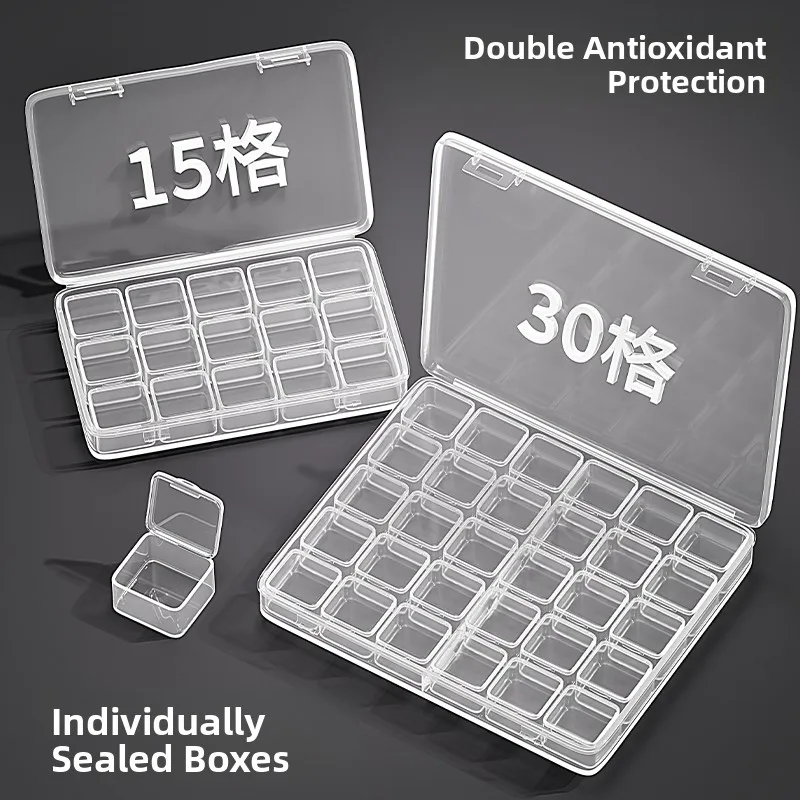 

Прозрачная пластиковая коробка-органайзер для украшений: серег, колец, ожерелий. Настольное решение для хранения с защитой от окисления.