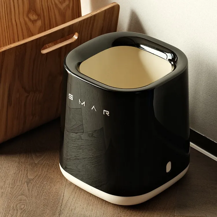 

Большая двухслойная роскошная урна для мусора для спальни и гостиной, 2 л, с высокой эстетической ценностью, для бытового использования