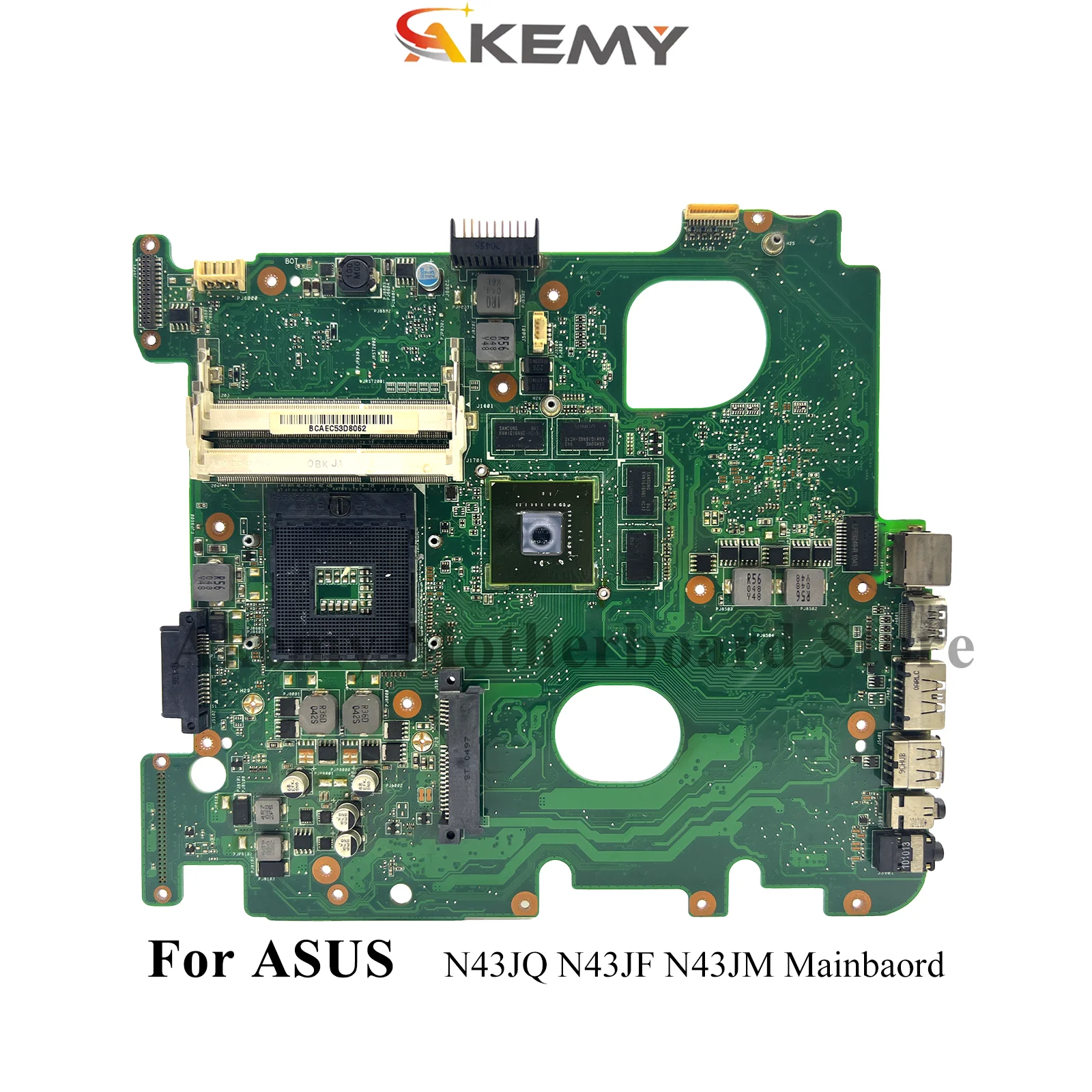 

N43JQ Laptop Motherboard For ASUS N43J N43JF N43JQ N43JM Notebook Mainboard This item is in stock 100% tests OK fast shipping