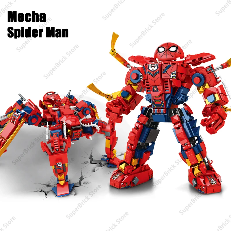 Hot Marvel Superhero The Amazing Spider-Man VS Symbiote Venom Carnage Armor Model Building Block Figure Doll Brick Kids Toy Gift