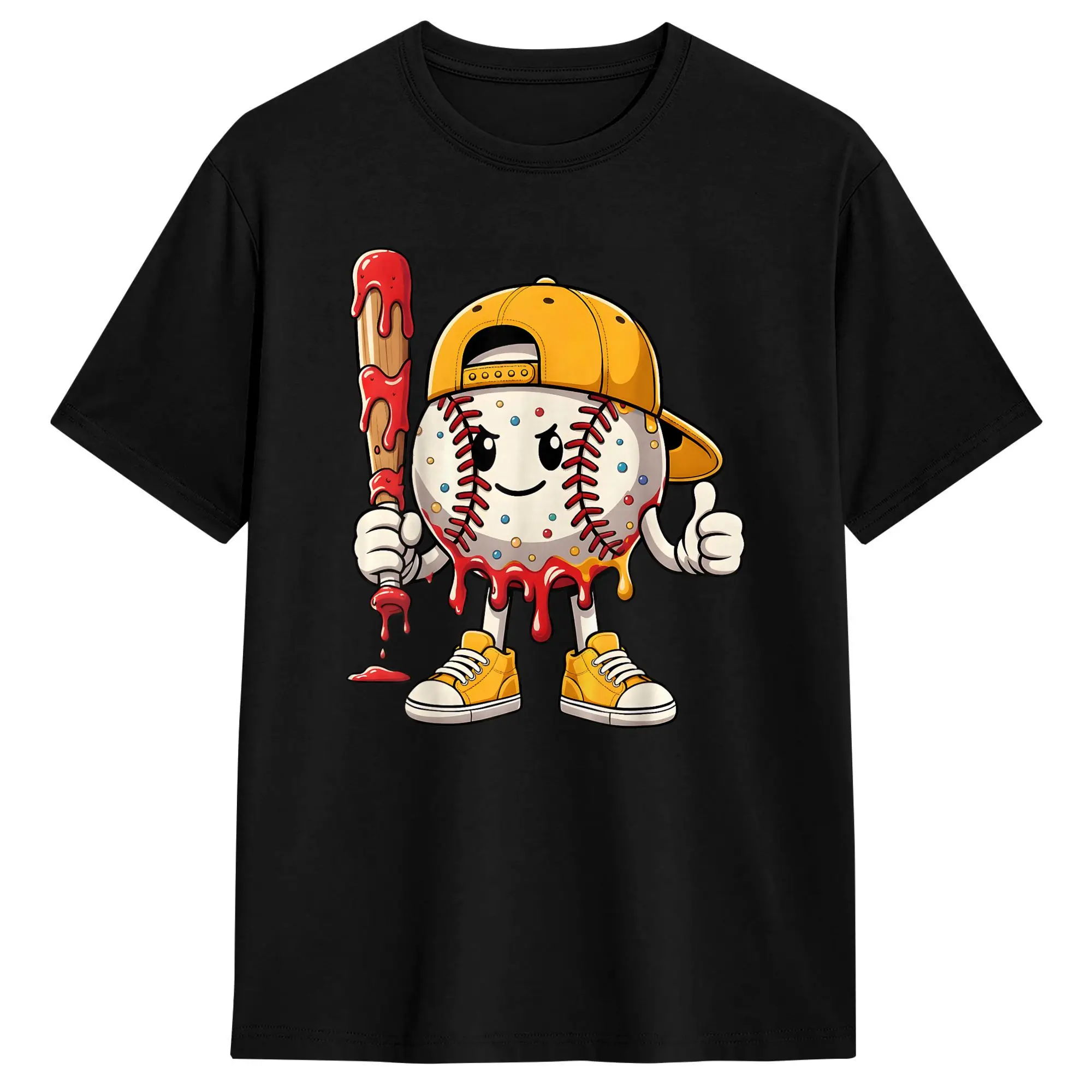 Camiseta de algodón estilo béisbol para hombre, estilo de vida béisbolero, regalos de béisbol, camisetas de verano, ropa urbana, camisetas de moda, tops con estampado oversize