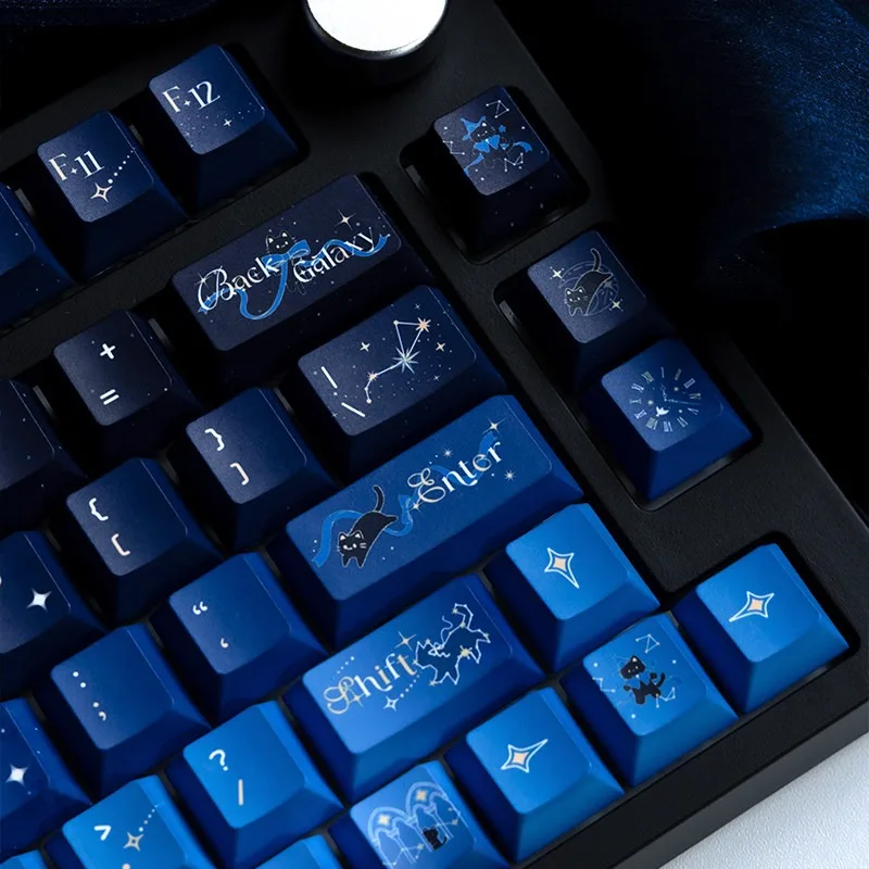 Starry Sky Keycap · Starry Night Corridor · Night Tour Star Tour cherry profile key cap cute cartoon anime point key caps for MX
