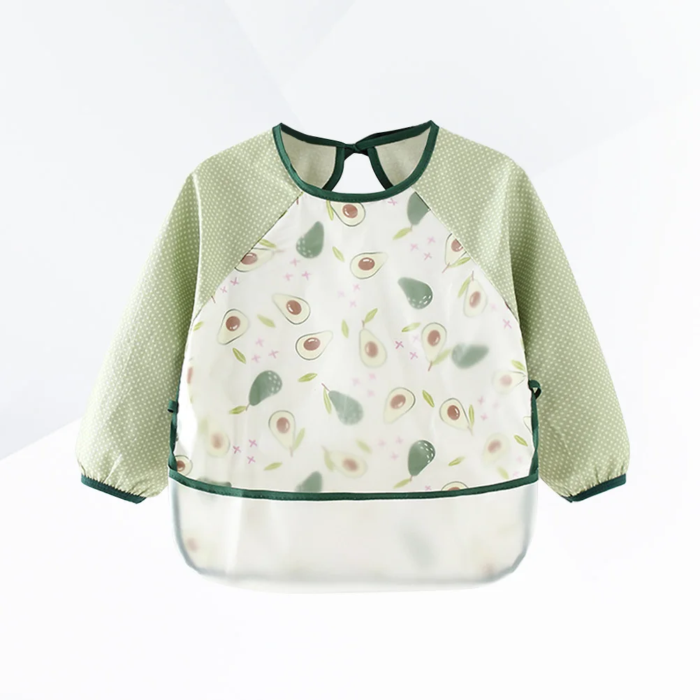 Soprabiti impermeabili per bambini Bavaglino da pranzo a maniche lunghe Avocado Taglia 110 Bavaglino impermeabile per neonati leggero