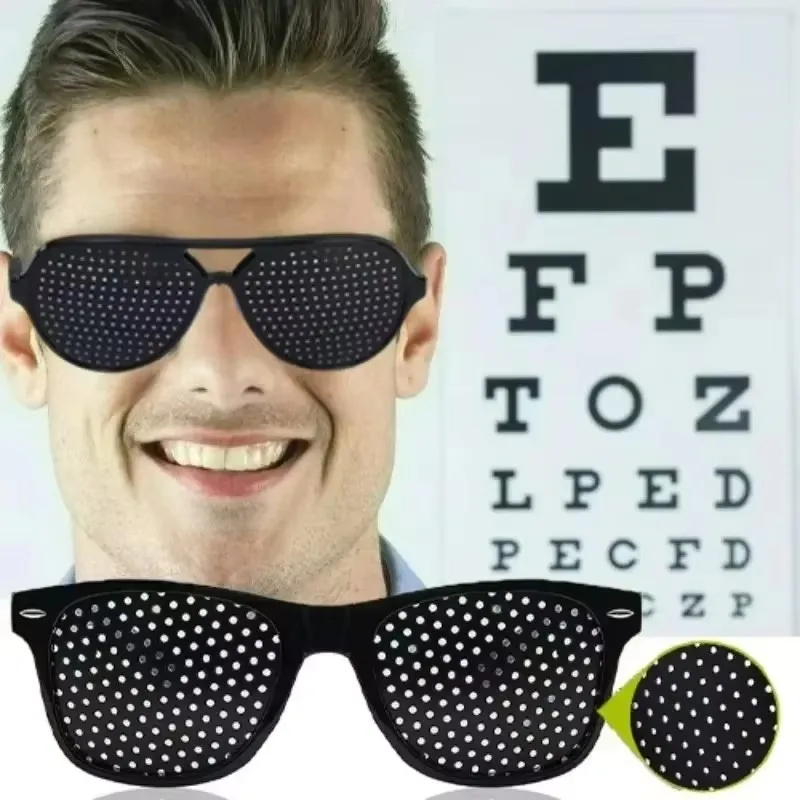 1-4 Pcs Anti-myopia Astigmatism Glasses Vision Correction Fatigue Pin Hole Glasses With Holes For Men Women Eyesight Improvement