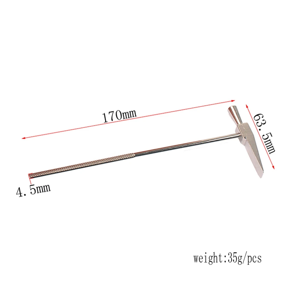 

Silver Wrench Steel Portable Kalimba Mbira Maintenance Kalimba Thumb Piano Tuning Mbira Tuning Hammer Hammer Tool
