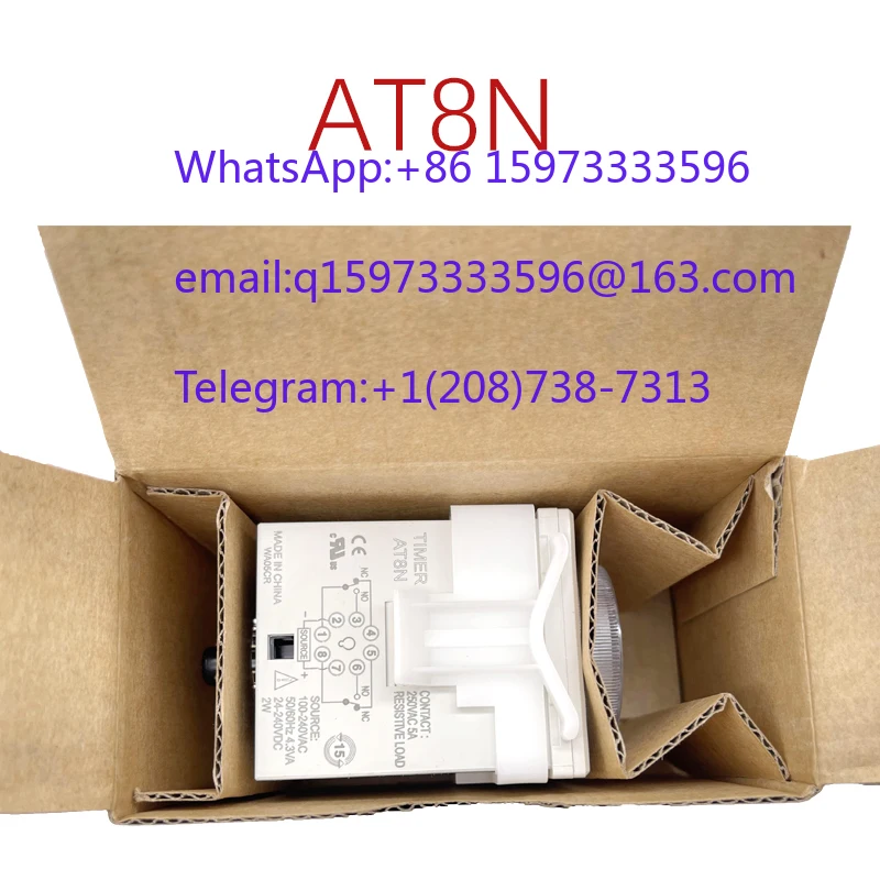 100% New Multi-Range Timer Relay AT8N for Industrial Automation Control Systems Motor Protection & Electrical Equipment Timing