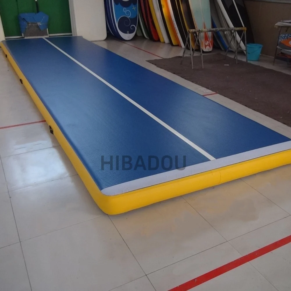 Opblaasbare Lucht Gymnastiek Mat 6x1x0.2m Training Tumbling Mat Tumble Tracks Luchttrainingsmatten met Elektrische Luchtpomp