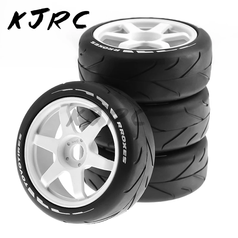 4 pcs 1/8 RC remote control flat running rally electric room tires 17mm for X3GT KM ARRMA 1/7 ZD SN Team C HSP 02