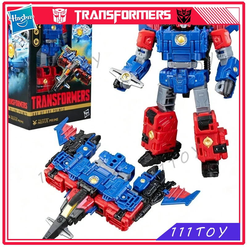 

In Stock Hasbro Transformers Classic Toys Age Of The Primes Voyager Nexus Prime Action Figure Robot Toy Collectible Gift Hobbies