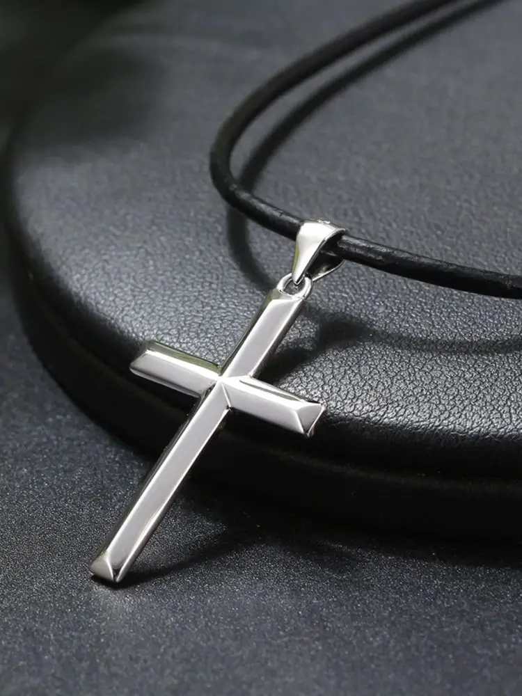 ORSA JEWELS Neue authentische 14 Karat vergoldete Kreuz-Halskette für Damen und Herren, Paarschmuck, Geschenke, Heiliges Religionskreuz, 925er Silber, NMN01