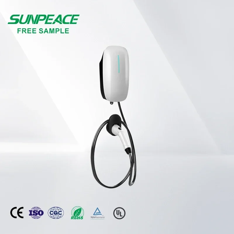 7kw Floor Mounted Electric Home Car Charger Ev Wallbox 32a IP65 Wifi Electric Vehicle Charging Station Ac Ev Charger