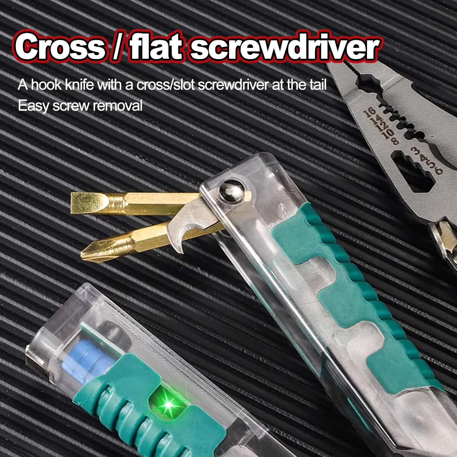 Multifunctionele draadstripper met elektrische testpen Opvouwbare kabelsnijder Crimper Tool, elektrische vouwtang voor snijden