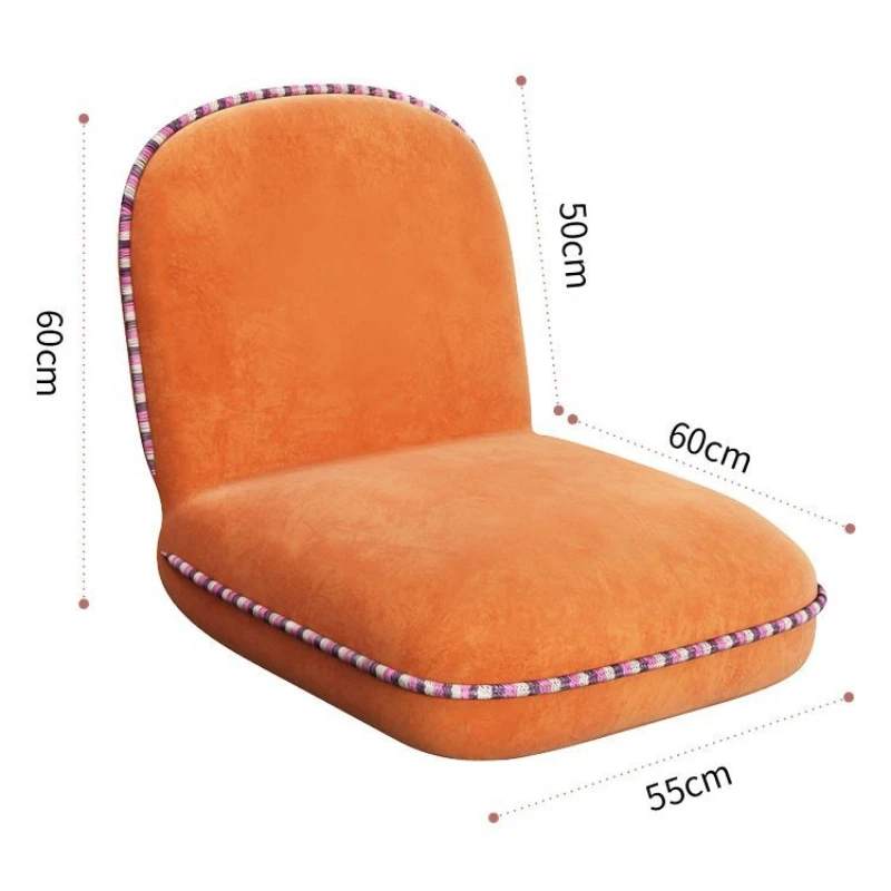 

Lazy Sofa Tatami Flannel Folding Single Bay Window Dormitory Sofa Bed Computer Backrest Chair Bedroom Sofa Living Room Furniture