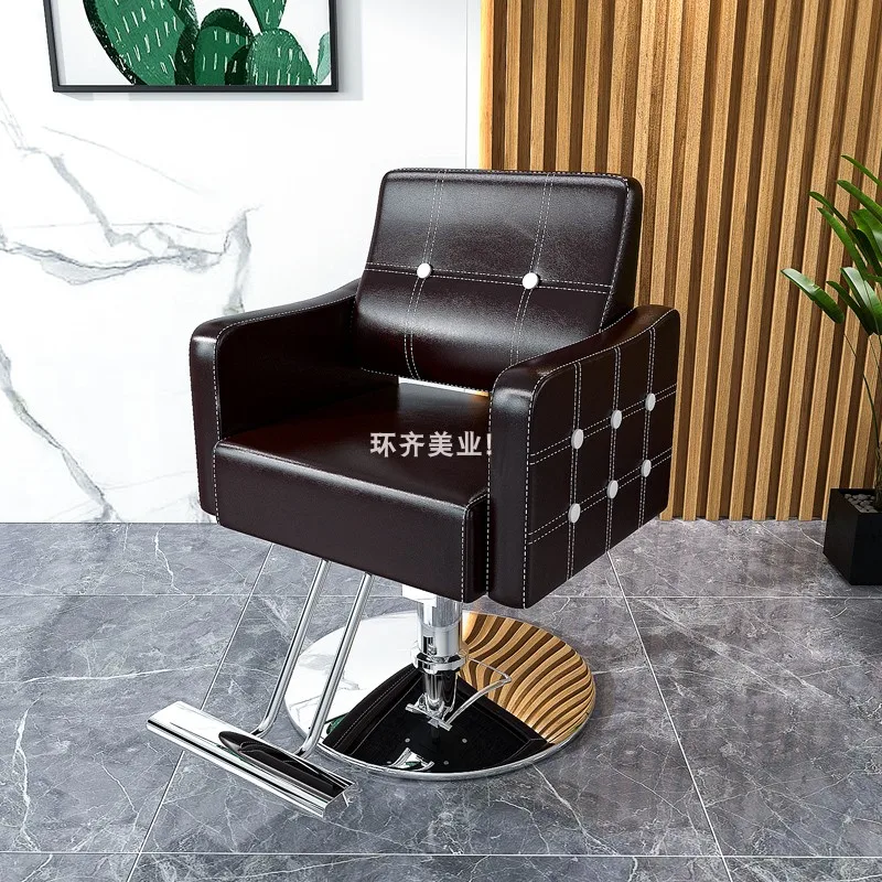 

Barbershop Nordic Barber Chairs Hair Salon Fashion Lift Perm Barber Chairs Makeup Hair Salon Furniture Silla De Barberia FYBC